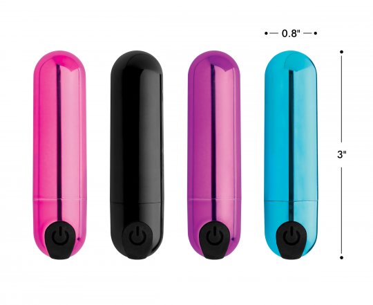 10X Rechargeable Vibrating Metallic